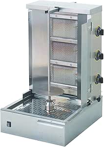 Roller Grill GRG60 3-Burner Gas Shawarma Machine, 51x61x89.5 cm