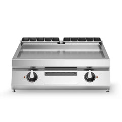 Modular R70/80FTE/LR/T Electric Grill, 1/3 Smooth & 2/3 Ribbed Plate, 10.8 kW, 80 x73 x 25 cm