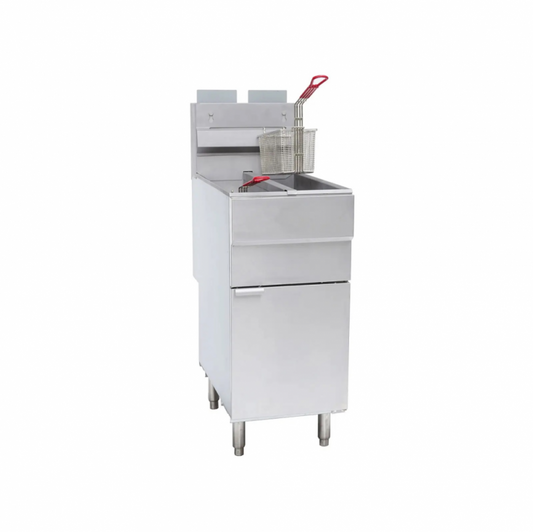 HEAVY DUTY SYSTEMS HDSFGH-120S Split Tank Fryer LP Gas, 25 lbs.
