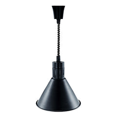 Hurakan HKN-DL800 Black Infrared Lamp Premium 800W Food Warming Heat Lamp