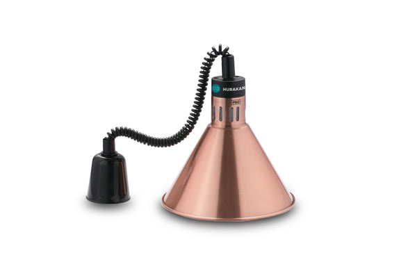 Hurakan HKN-DL800 Bronze Infrared Lamp 800W Commercial Food Warming Heat Lamp