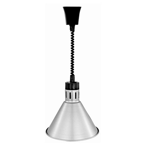 Hurakan HKN-DL800 Silver Infrared Lamp 800W Commercial-Grade Food Warming Lamp