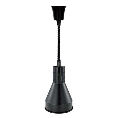 Hurakan HKN-DL825 Black Infrared Lamp 825W Commercial Food Warming Heat Lamp