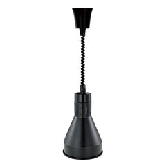 Hurakan HKN-DL825 Black Infrared Lamp 825W Commercial Food Warming Heat Lamp
