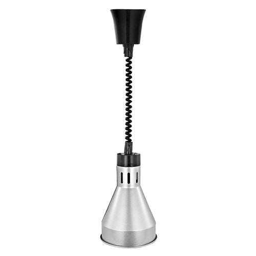 Hurakan HKN-DL825 Silver Infrared Lamp 825W Professional Food Warming Heat Lamp