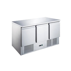 Hurakan HKN-GNL3TN/GP Refrigerated Counter Commercial Stainless Steel Prep and Storage Unit