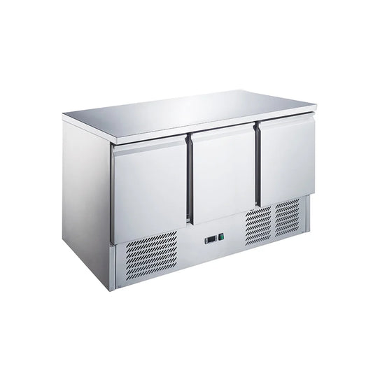 Hurakan HKN-GNL3TN/GP Refrigerated Counter Commercial Stainless Steel Prep and Storage Unit