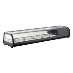 Hurakan HKN-SSH132B/GP Sushi Showcase Premium Refrigerated Display Case for Sushi and Seafood