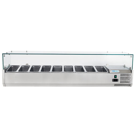 Hurakan HKN-VRX1800/330/GP Refrigerated Topping Showcase Commercial Display Cooler