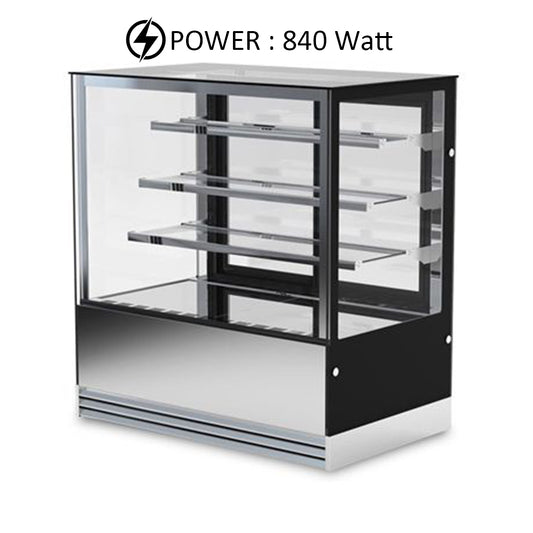 THS Cake Display Chiller with 3 Shelves, 840 W, 180 x 74 x 130 cm