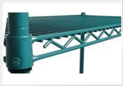 Heavy Duty Shelving PZAE-74 Zinc Plated Antimicrobial, 74 inches