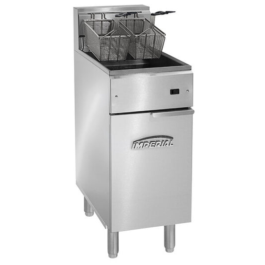 Imperial IFS-40-E2401 2 Basket Electric Fryer, Capacity 40 lbs, 240/1/50hz