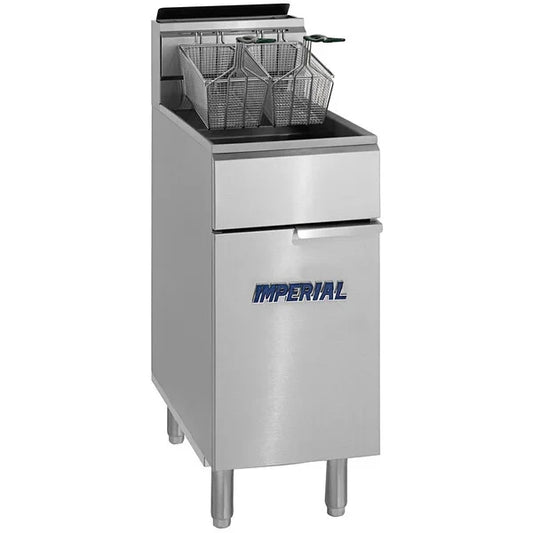 Imperial IFS-40 N-LP Natural Gas 2 Basket Gas Fryer, Capacity 40 lbs, 105,000 BTU