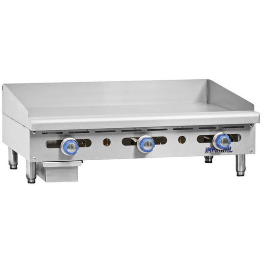 Imperial Range IMGA-2428 Manual Gas Griddle Countertop 24", 60,000 BTU