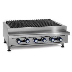 Imperial IRB-24 Charbroiler Gas 24'' Countertop wide Natural Gas, 60,000 BTU