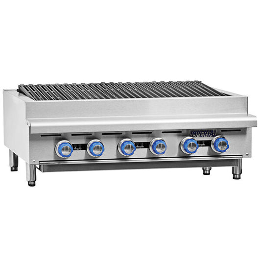 Imperial IRB-36 Manual Gas Countertop Charbroiler 36", 90,000 BTU