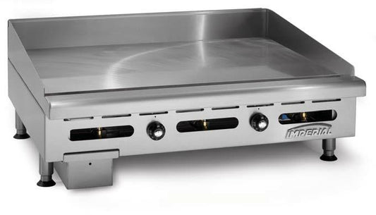 Imperial ITG-24 24" Gas Griddle with Thermostatic Controls 1" Steel Plate, 30,000 BTU