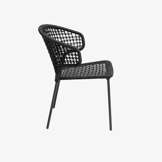 Albania ITM00019 Albania Anthracite Armchair, 45 x 60 x 75