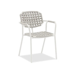 Aosta ITM00028  White Dining Armchair, 50 x 56 x 80