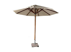 Storm Round ITM00053 Umbrella Wooden Finish Without Base, 3x3 M