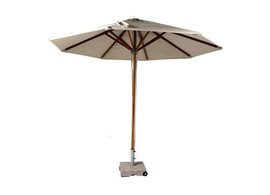 Storm Round ITM00053 Umbrella Wooden Finish Without Base, 3x3 M