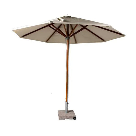 Bambrella ITM00053 Wooden Finish Round Umbrella (Without Base), 300 x 300 x 270