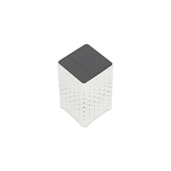Beams ITM00057 White Solar Powered Table Lamp, 10.7 x 10.7 x 17.2