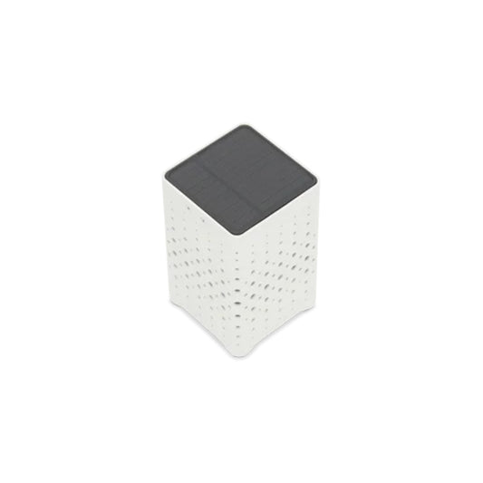 Beams ITM00057 White Solar Powered Table Lamp, 10.7 x 10.7 x 17.2