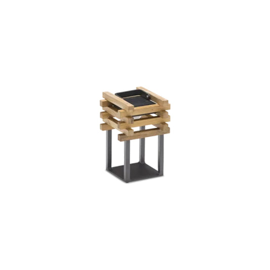 Bloc ITM00072 Charcoal Solar Powered Table Lamp, 19 x 19 x 30