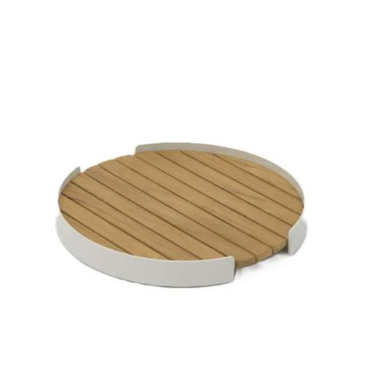 Bloom ITM00079 White Round Tray, 47 x 47 x 7