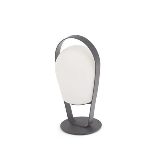 Bob ITM00102 Charcoal Small High Loop Rechargeable LED Lamp, 11.7 x 10 x 23