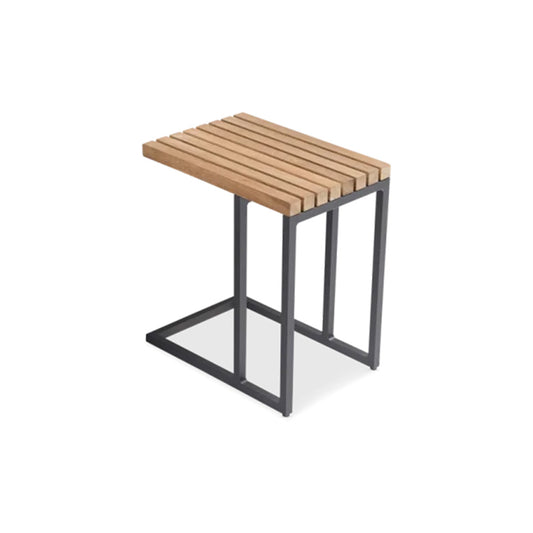 Cube ITM00176 Charcoal Side Table, 30 x 45.5 x 49