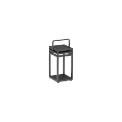 Glow ITM00234 Charcoal Solar Powered Table Lamp Small, 15 x 15 x 28