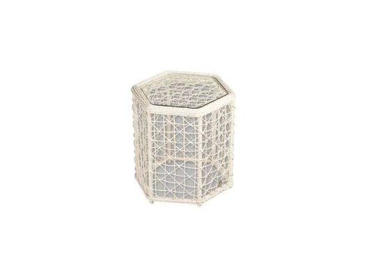 Ambar  ITM00269 Ischia White Side Table