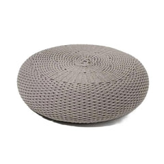 Jollie ITM00271 Mid Grey Rope Pouf Mid, 95 x 95 x 32