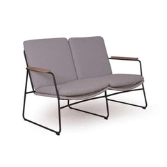 Kuta ITM00284 Light Grey 2-Seater Armchair, 131 x 65 x 80