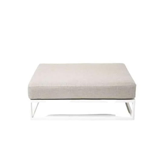 Ambar ITM00297 Malaga White Ottoman, 108 x 90 x 23