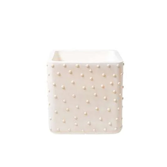 Ambar ITM00311 Megu White Planter, 46 x 46 x 47