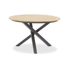 Mikado ITM00316 Charcoal Round Dining Table (without chairs), 120 x 120 x 6