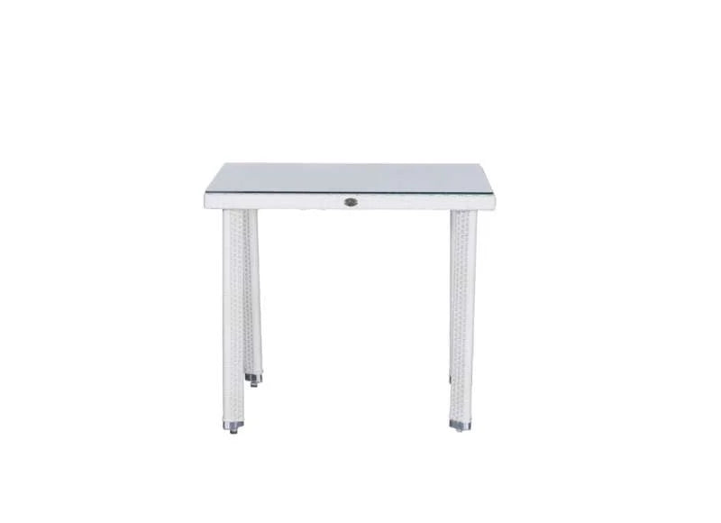 Ambar  ITM00342 Nice White Square Small Dining Table