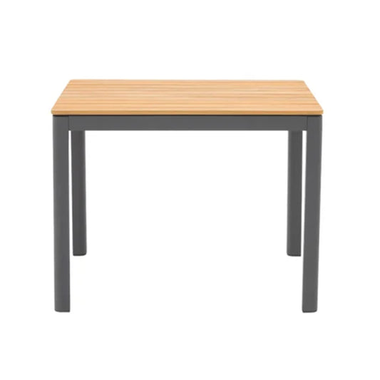 Pebble ITM00353 Charcoal Square Dining Table (without chairs), 100 x 100 x 74