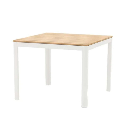 Pebble ITM00354 White Square Dining Table (without chairs), 100 x 100 x 74