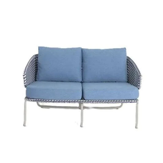 Roma ITM00380 Blue 2-Seater Armchair, 90 x 130 x 70