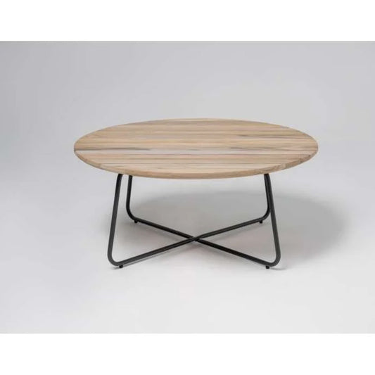 Rome ITM00384 Rome Anthracite Teak Round Coffee Table, 90 x 90 x 40