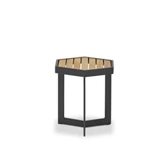 Six ITM00440 Sided Charcoal Side Table, 40 x 35 x 41