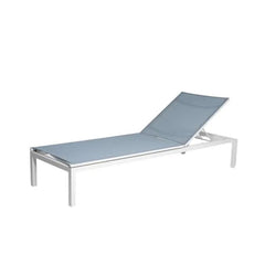 Parasol ITM00451 Aluminium Sun Lounger White, 200 x 65 x 35