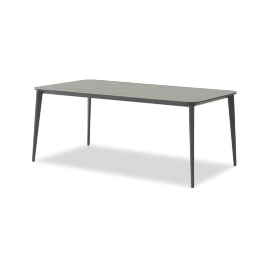 Timo ITM00515 Dining Table Ceramic Top Charcol Grey Marble1.8m (without chairs), 175 x 100 x 75
