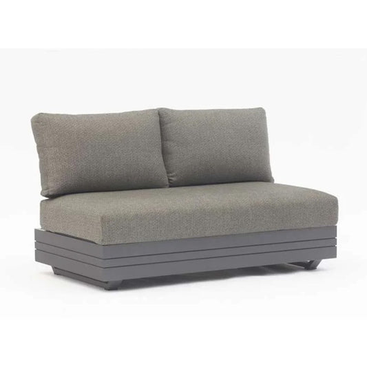 Largo ITM00588 Charcoal 2-seater Sofa, 132 x 74 x 81