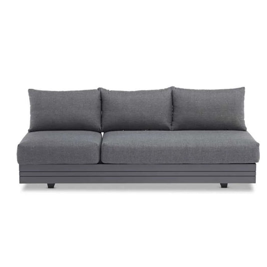 Largo ITM00590 Charcoal 3-seater Sofa, 198 x 74 x 81