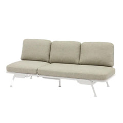 Sunset ITM00669 White 163 3-seater Sofa convertible to Sun Lounger, 198 x 81 x 78